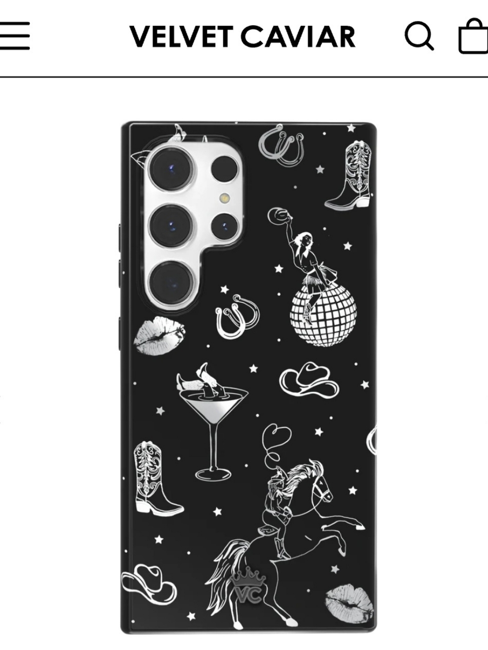 Velvet Caviar Disco Cowgirl Phone Case for Samsung Galaxy S24 Ultra